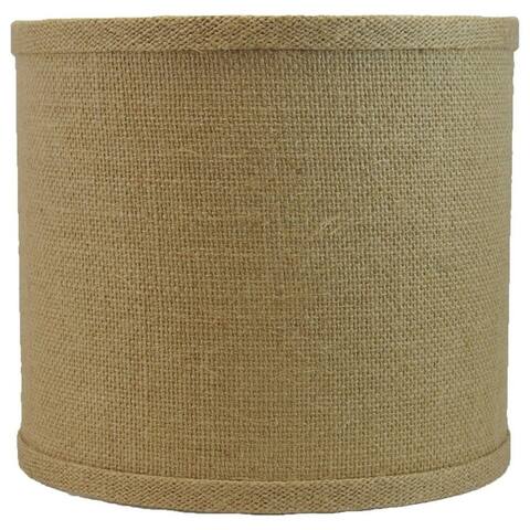 Classic Burlap Drum Lampshade, 8-inch to 16-inch Bottom Size Available