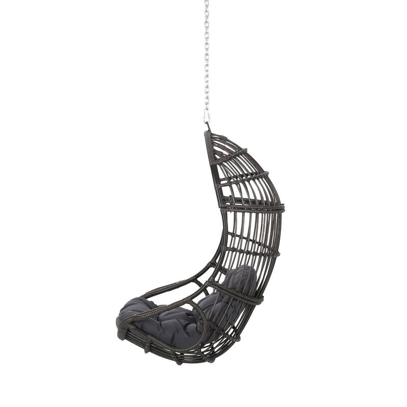 Richards Outdoor/Indoor Wicker Hanging Chair (No Stand) by Christopher Knight Home
