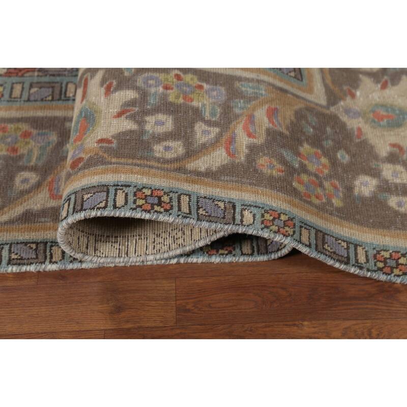Tabriz Persian Vintage Area Rug Handmade Traditional Wool Carpet - 9'3"x 12'5"