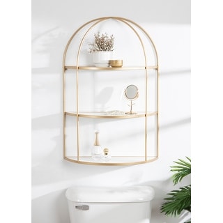 Kate and Laurel Freade Tiered Wall Shelf - 22x8x32