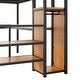 preview thumbnail 10 of 31, Full Metal Loft Bed with Desk, Storage Stairs & LED