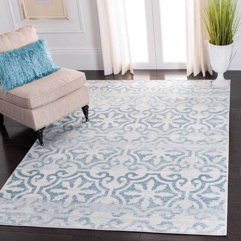 SAFAVIEH Isabella Christa Moroccan Rug - 3' x 5' - Turquoise/Ivory