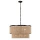 preview thumbnail 13 of 34, GetLedel 23.8" 6-Light Dimmable Handwoven Drum Chandelier