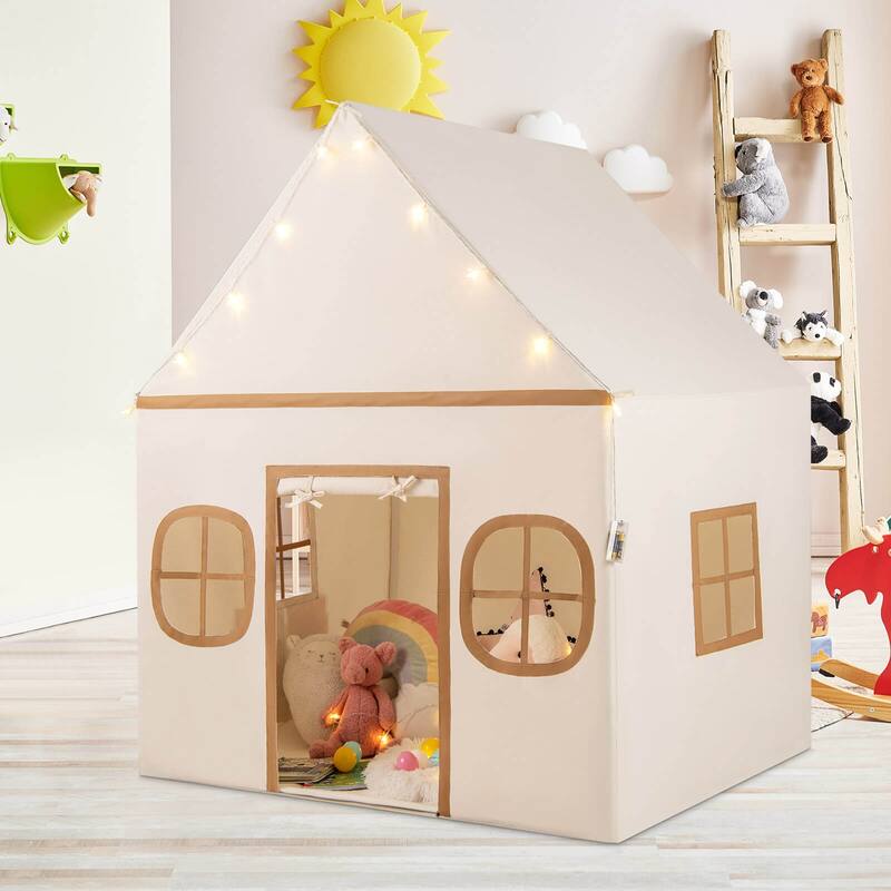 Honeyjoy Kids Play Tent with Padded Mat, Star Lights, Side Storage - See Details