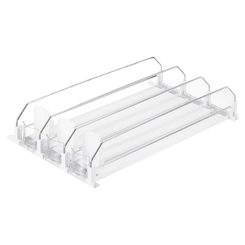 3pcs Self-Pushing Soda Can Dispenser Drink Organizer for Vending Machine, White