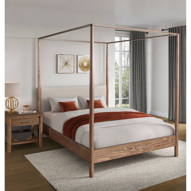 NPD Furniture Bloomfield Queen Bed Set / Canopy Bed Set
