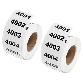Inventory Number Sticker, Consecutive Numbered Labels Self Adhesive ...