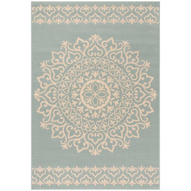 SAFAVIEH Linden Sotira Indoor/ Outdoor Waterproof Patio Backyard Rug