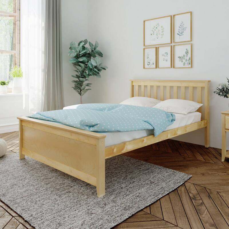 Max and Lily Full Size Platform Bed - Natural
