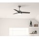 preview thumbnail 1 of 13, Hunter 44" Sentinel Ceiling Fan with LED Light and Handheld Remote - Soft Modern, Farmhouse, Transitional Brushed Slate