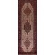 preview thumbnail 1 of 18, Vintage Geometric Hamedan Persian Runner Rug Hand-knotted Wool Carpet - 3'4" x 10'10"