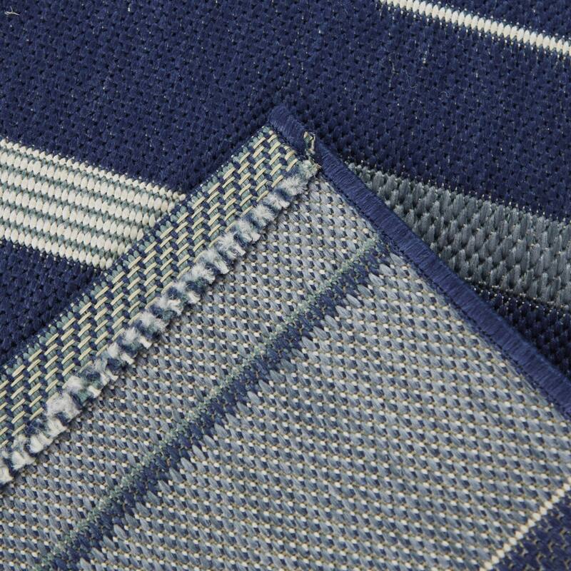 Hugo Modern Stripe Indoor/Outdoor Area Rug