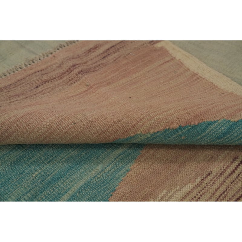 Hand Woven Southwestern Wool Multi-Colored Geometric Area Rug - 7' 11'' X 4' 11''