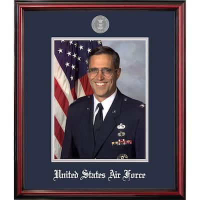 Patriot Frames Air Force 8x10 Portrait Petite Frame with Silver Medallion