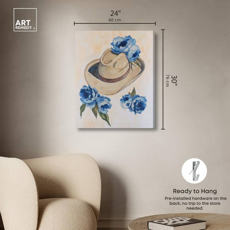 Brimming Blues I Canvas by Art Remedy, Gallery Wrapped