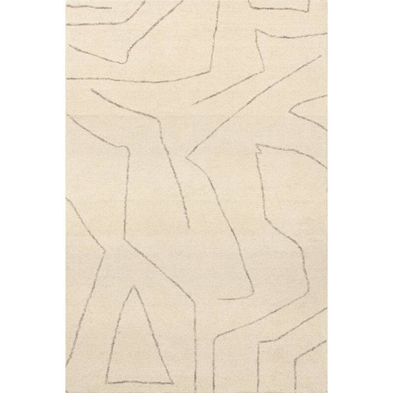Mulholland Textured Wool Area Rug Area Rug