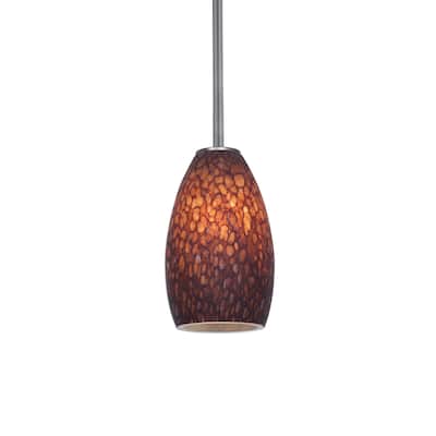 Access Lighting Champagne 1 Light LED Pendant - 5" Wide with Brown