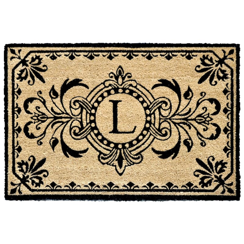 Liora Manne Dwell Vine Outdoor Mat Black