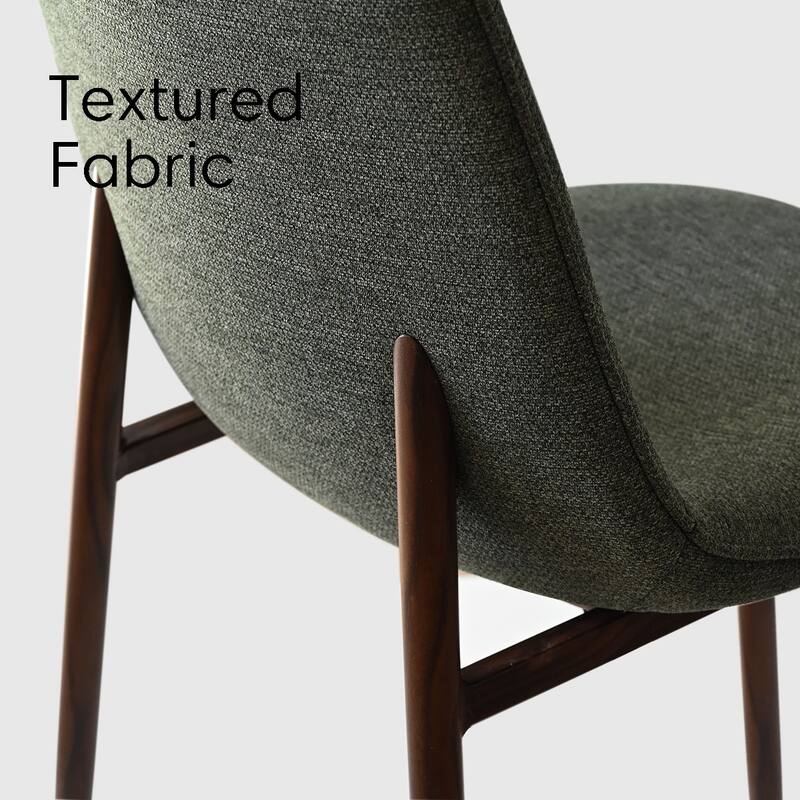 Modern Round Glass Table Set for 4 with Upholstered Dining Chairs