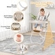 preview thumbnail 11 of 19, Babyjoy Baby High Chair with Wheel Folding Baby Dining Chair - See Details