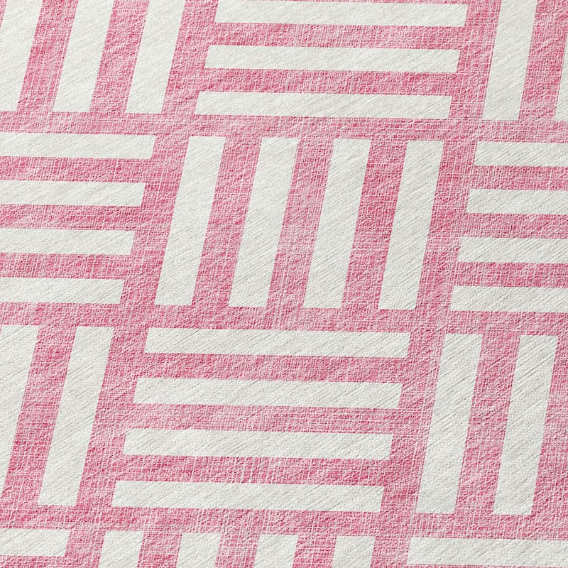 HomeRoots Geometric Transitional Rectangle Outdoor Rug