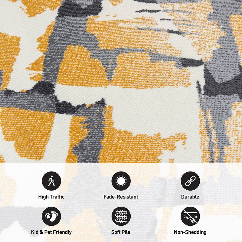 World Rug Gallery Contemporary Abstract Design Area Rug