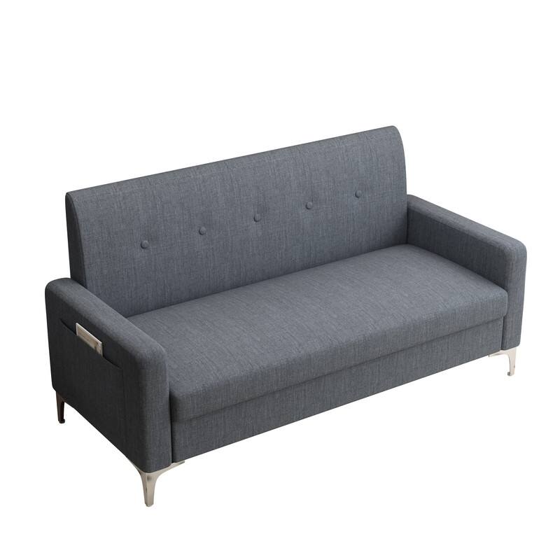 57.1" Two-Seater Sofa With Storage Function
