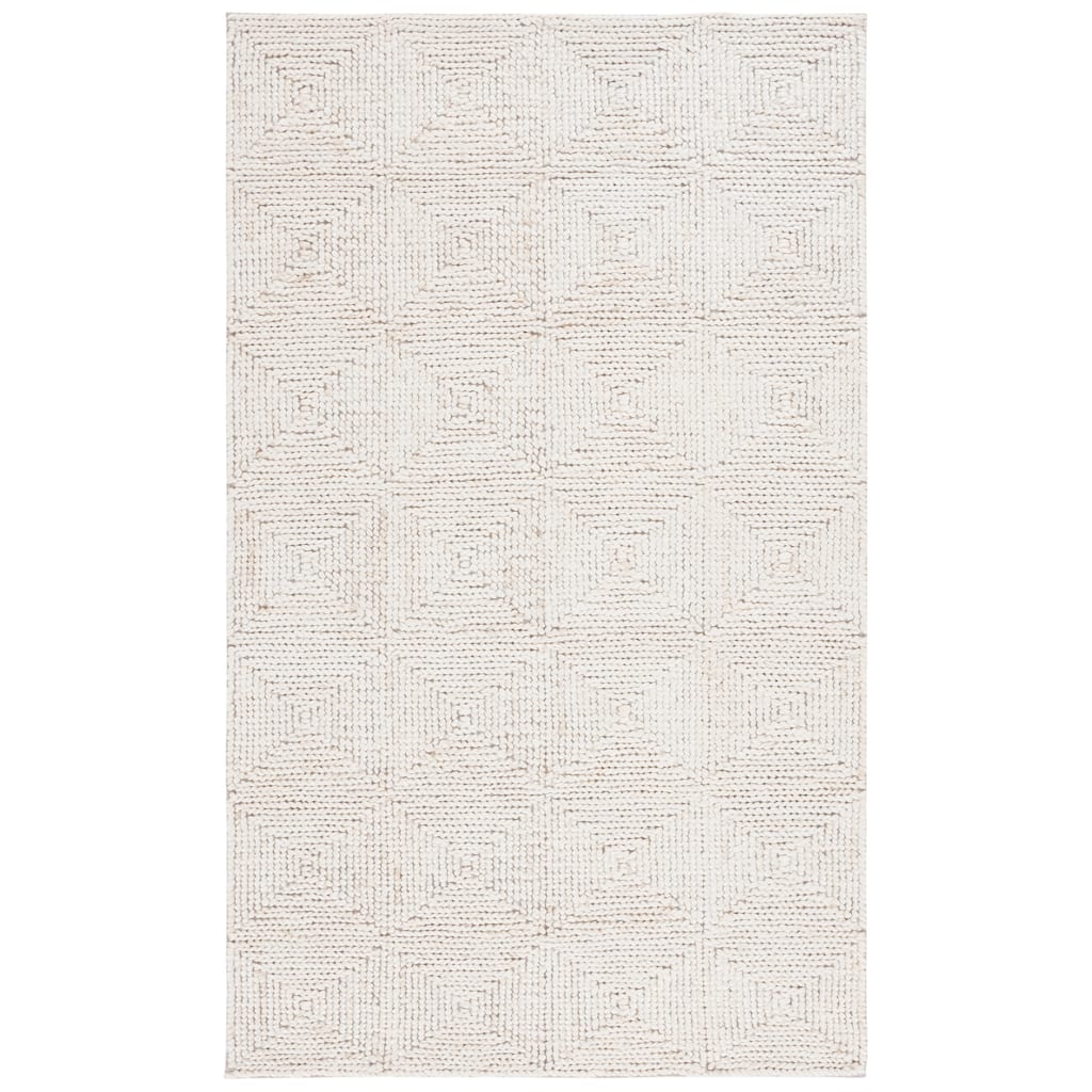 SAFAVIEH Handmade Natural Fiber Cailyn Farmhouse Wool Rug