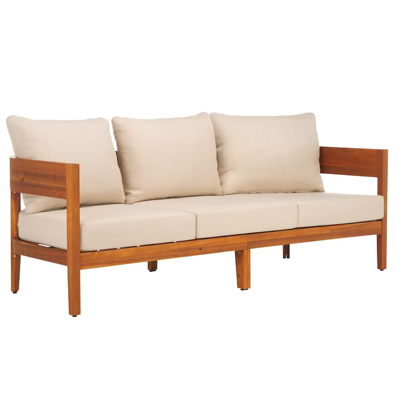 SAFAVIEH Outdoor Patio Furniture Theo 3 Seater Sofa