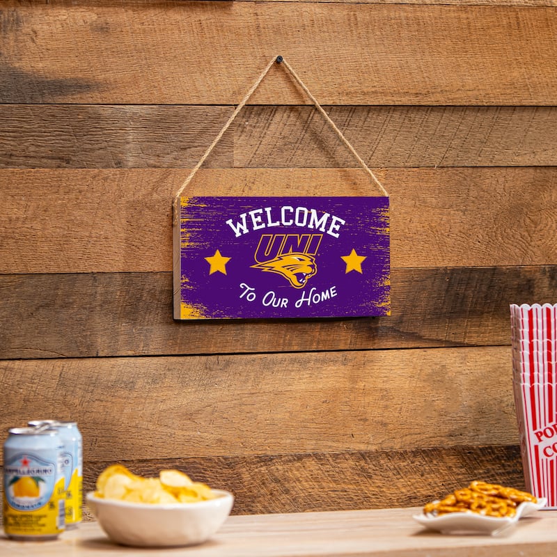 University of Northern Iowa Wooden Door Decor Wall Sign - Multi-Color - 6 x 11