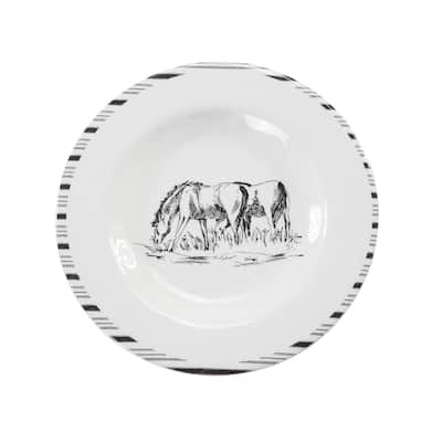 Paseo Road by HiEnd Accents Ranch Life Salad Plate Set, 4PC