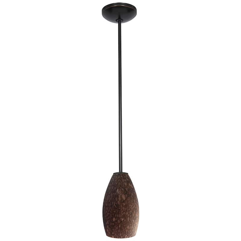 Access Lighting Champagne 1 Light LED Pendant - 5" Wide with Brown