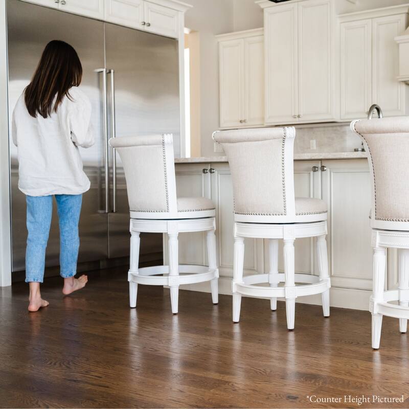 Maven Lane 31" Pullman Swivel Bar Height Kitchen Stool