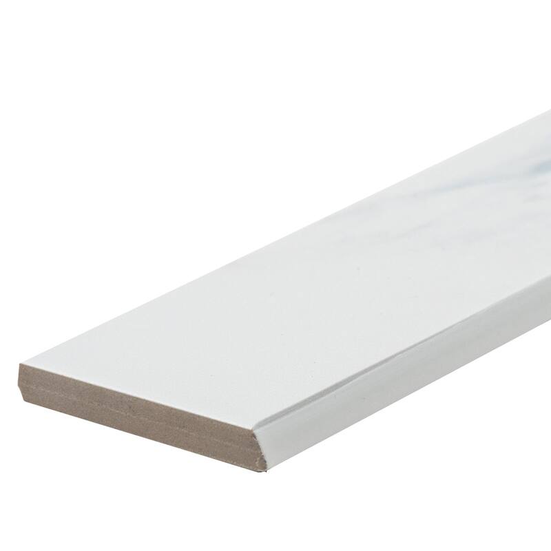 The Tile Life Minerva 2x13 Grey Ceramic Bullnose Wall Tile - 2 x 13 - 1 Piece