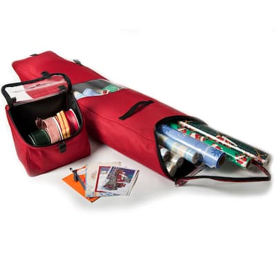 Over The Door Hanging Wrapping Paper Storage Container