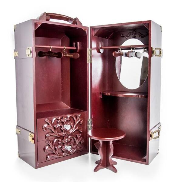 Shop 18 Doll Clothes Storage Case Furniture For American Girl