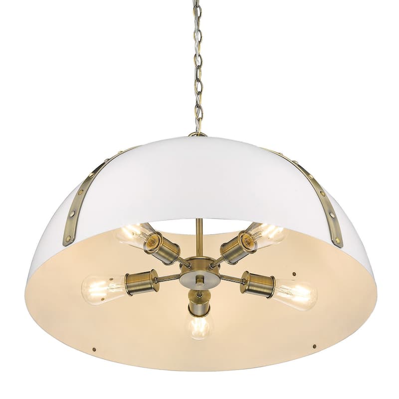 Golden Lighting Aldrich 5 Light 25" Wide Pendant