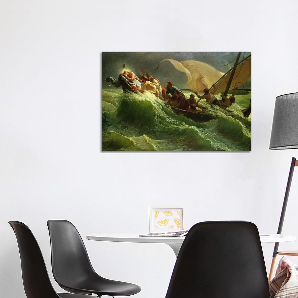 iCanvas "Christ Asleep in his Boat" by Jules Joseph Meynier Canvas Print