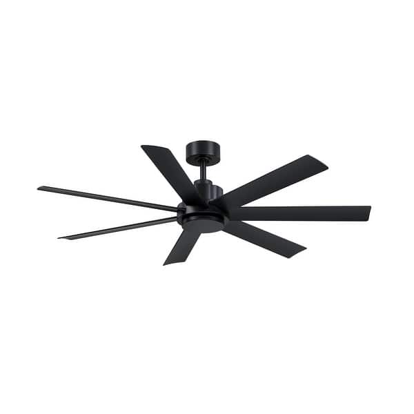 slide 2 of 9, Fanimation Pendry 56 inch Indoor/Outdoor Smart Ceiling Fan with Remote - Black