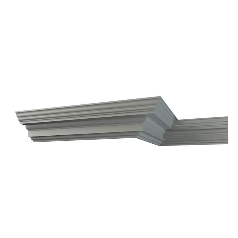 9 3/8"H x 9 5/8"P x 14 5/8"F x 96"L Domingo Crown Moulding - 1-Pack