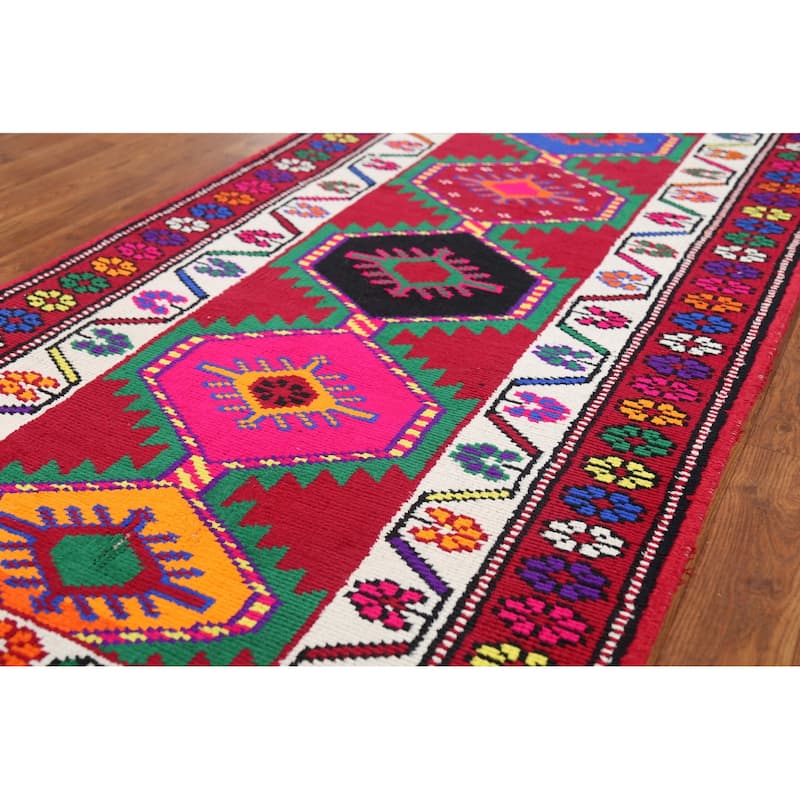 Anatolian Turkish Runner Rug Hand-Knotted Wool Carpet - 2'9"x 12'1"