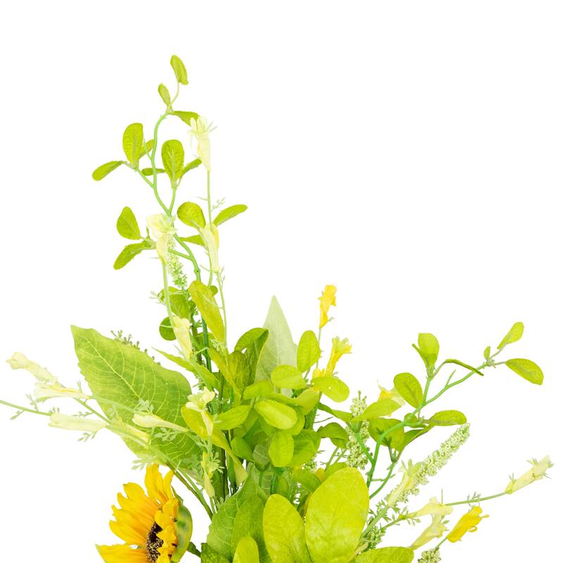 33" Sunflower and Wildflower Artificial Floral Silk Spray