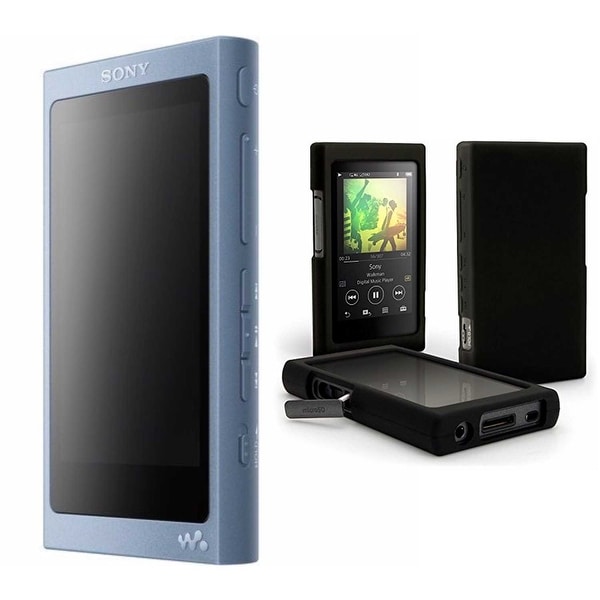 Shop Sony NW-A45/L 16GB Walkman with Hi-Res Audio, Moonlit Blue Bundle