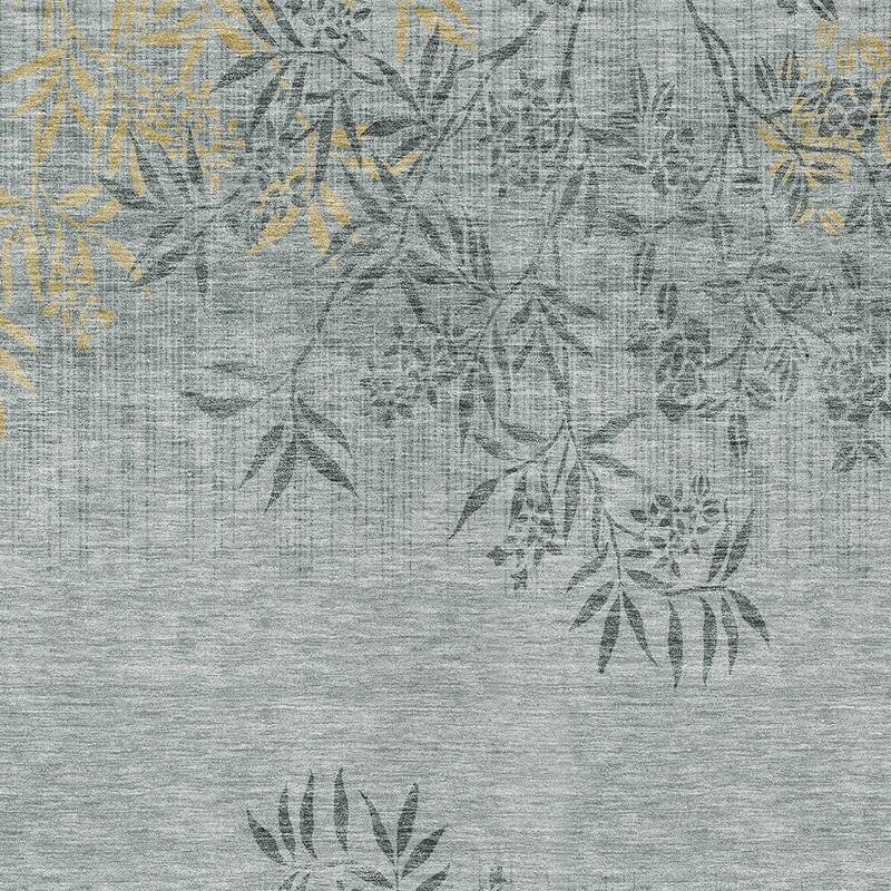 HomeRoots Floral Transitional Rectangle Outdoor Rug