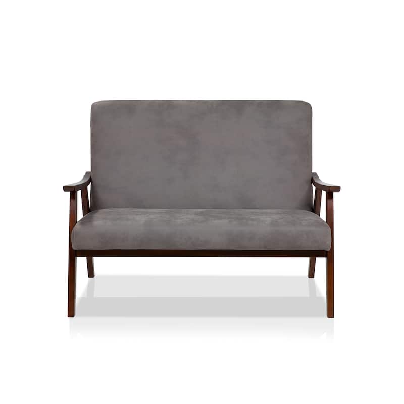 Balf Contemporary Faux Leather Loveseat Bench by Furniture of America