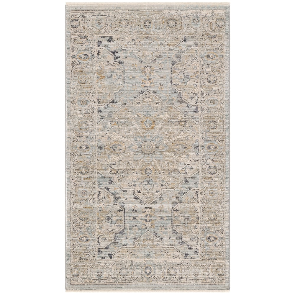 Nourison Nyle Indoor only Grey Geometric Area Rug