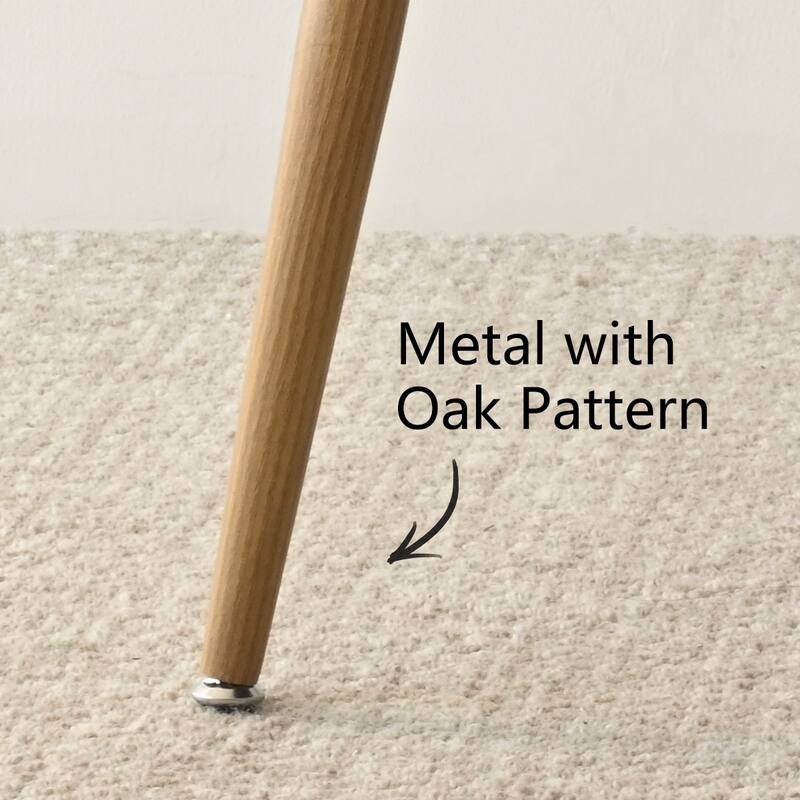 27" Upholstered Boucle Rattan Back Counter Stool