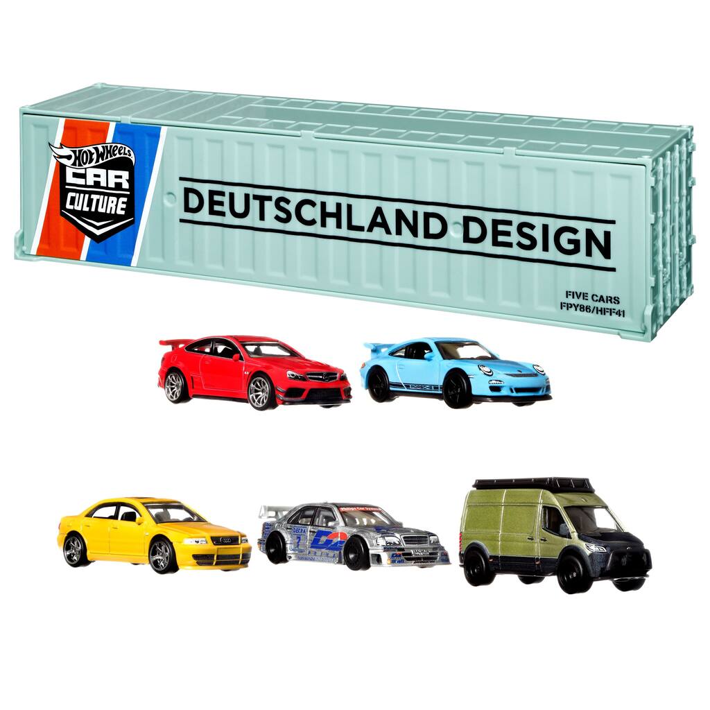 Hot Wheels Premium Car Culture, Deutschland Design Container Set