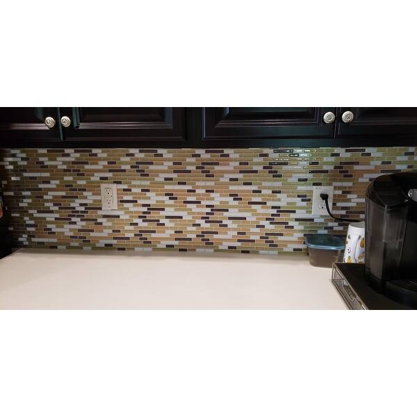 Shop Art3d 12 X12 Vinyl Peel And Stick Backsplash Tile 10 Pack Maple Yellow Mix Overstock 31483926