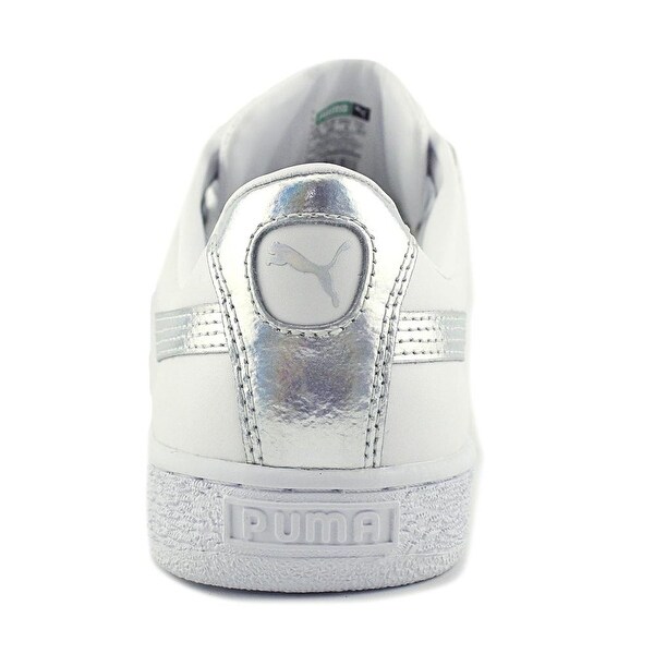 puma basket heart leather white